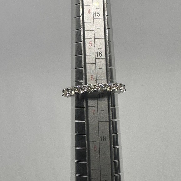 Moissanite Diamond Eternity Ring Wedding Anniversary Band 2 Ct Size 6 Show * - Picture 6 of 12